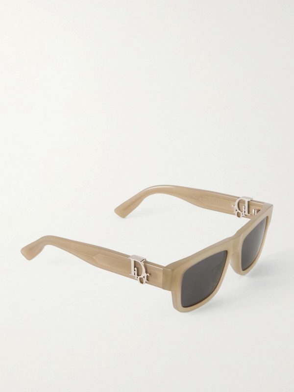 Dior Oblique S3I Rectangular-Frame Acetate Sunglasses - FR