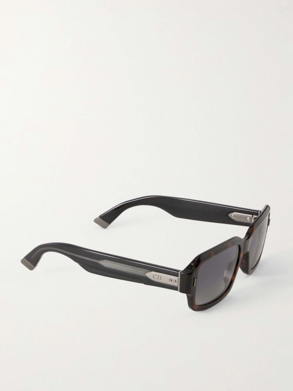DiorTailoring S2I Squared-Frame Acetate Sunglasses - FR