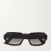 DiorTailoring S2I Squared-Frame Acetate Sunglasses
