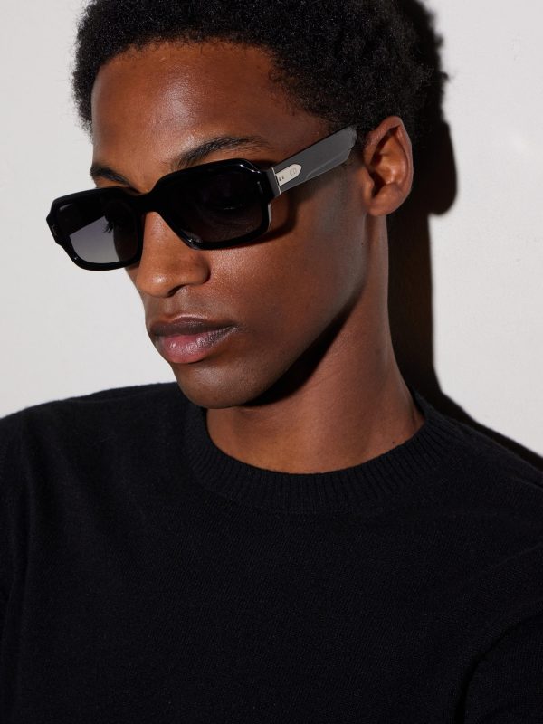 Diortailoring Squared-Frame Acetate Sunglasses - BK
