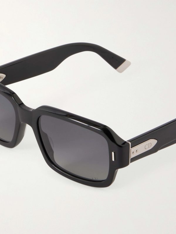 Diortailoring Squared-Frame Acetate Sunglasses - CU
