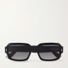 Diortailoring Squared-Frame Acetate Sunglasses