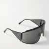 Speed Shield Black Mask Metal Sunglasses - FR
