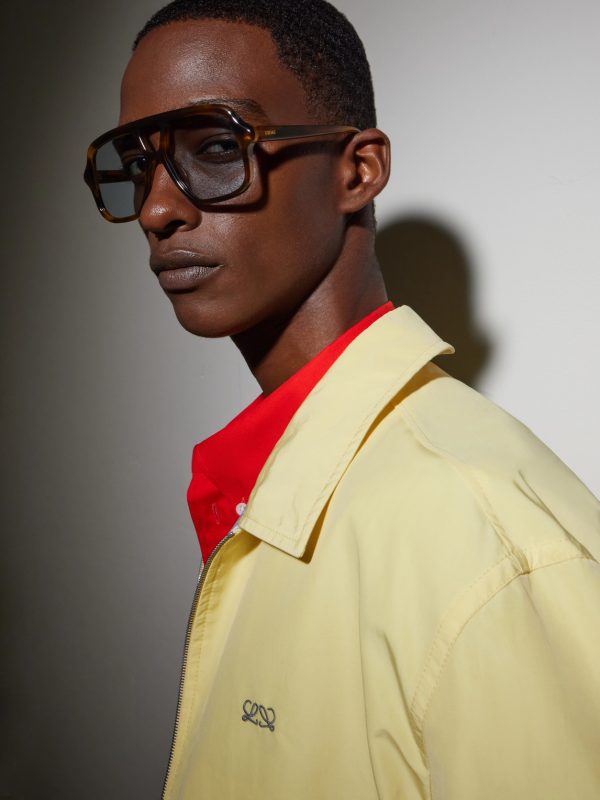 Aviator-Style Tortoiseshell Acetate Sunglasses - BK Aviator-Style Tortoiseshell Acetate Sunglasses - BK