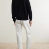 Triomphe-Embroidered Wool Sweater - BK