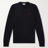 Triomphe-Embroidered Wool Sweater