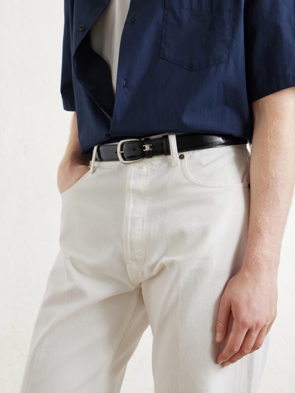 Vivienne 3cm Leather Belt - OU
