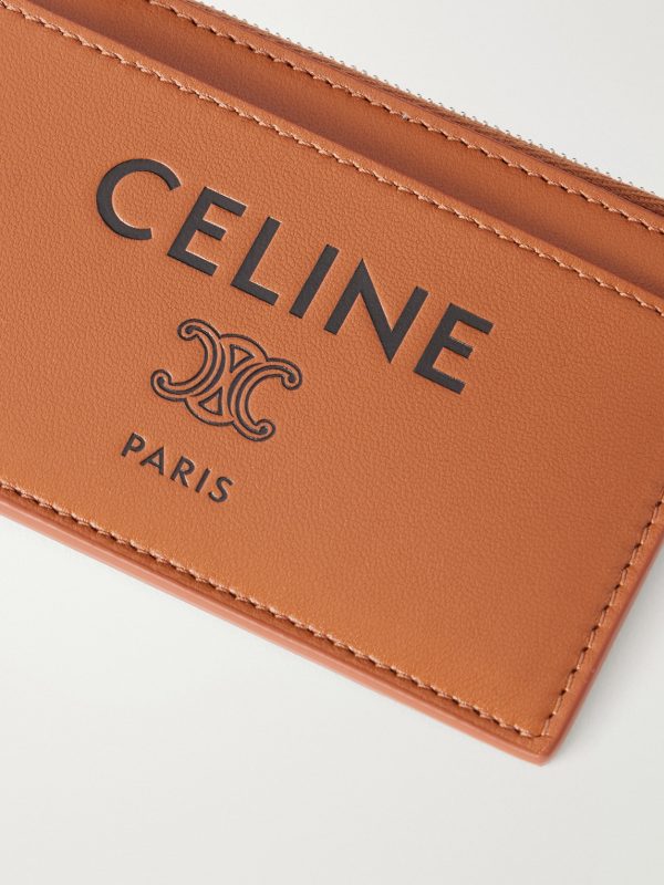 Logo-Debossed Leather Cardholder - CU