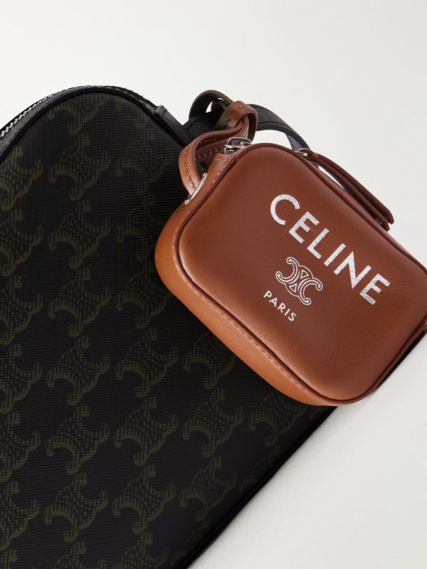 Triomphe-Print Textured-Canvas Messenger Bag - CU Triomphe-Print Textured-Canvas Messenger Bag - CU