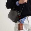 Triomphe-Print Textured-Canvas Messenger Bag - OU2 Triomphe-Print Textured-Canvas Messenger Bag - OU2