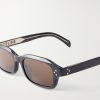 Rectangular-Frame Acetate Sunglasses - CU