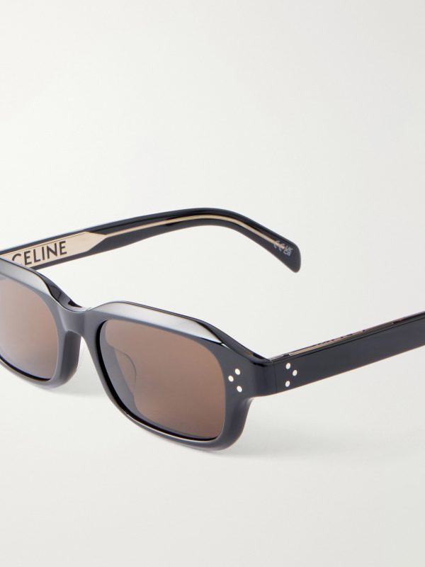 Rectangular-Frame Acetate Sunglasses - CU
