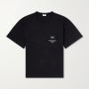Triomphe-Embroidered Cotton-Jersey T-Shirt
