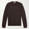 Triomphe-Embroidered Wool Sweater