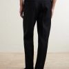 Straight-Leg Wool-Gabardine Trousers - BK