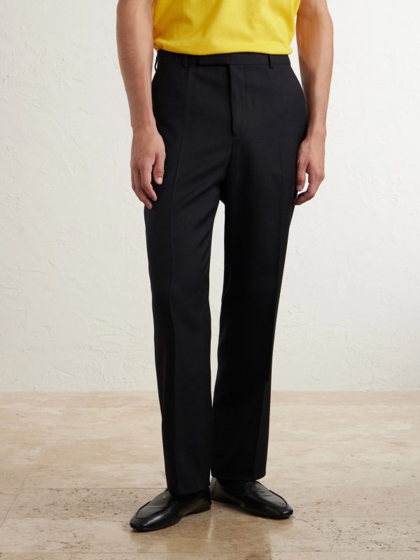 Straight-Leg Wool-Gabardine Trousers - FR