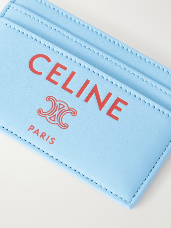 Logo-Print Leather Cardholder - CU Logo-Print Leather Cardholder - CU