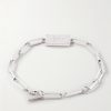 Tag Logo-Embossed Silver-Tone Bracelet - BK Tag Logo-Embossed Silver-Tone Bracelet - BK