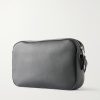 Logo-Detailed Leather Messenger Bag - BK Logo-Detailed Leather Messenger Bag - BK