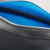 Logo-Detailed Leather Messenger Bag - E1 Logo-Detailed Leather Messenger Bag - E1