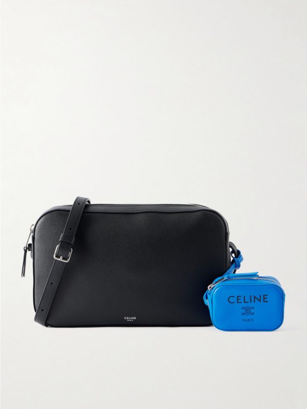 Logo-Detailed Leather Messenger Bag Logo-Detailed Leather Messenger Bag