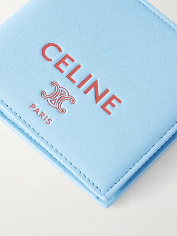Logo-Embossed Leather Wallet - CU