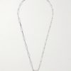 Tag Logo-Engraved Silver-Tone Pendant Necklace Tag Logo-Engraved Silver-Tone Pendant Necklace