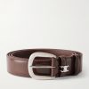 Vivienne 3cm Triomphe-Embellished Leather Belt Vivienne 3cm Triomphe-Embellished Leather Belt