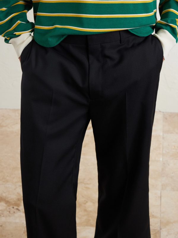 Ethan Straight-Leg Wool-Gabardine Trousers - CU Ethan Straight-Leg Wool-Gabardine Trousers - CU