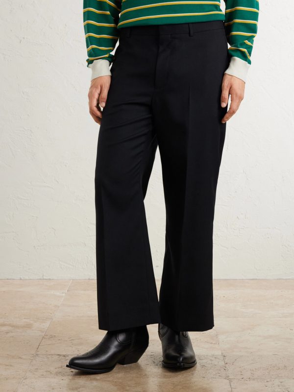 Ethan Straight-Leg Wool-Gabardine Trousers - FR Ethan Straight-Leg Wool-Gabardine Trousers - FR
