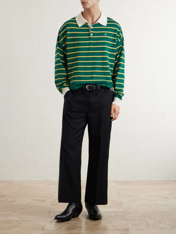 Ethan Straight-Leg Wool-Gabardine Trousers - OU Ethan Straight-Leg Wool-Gabardine Trousers - OU