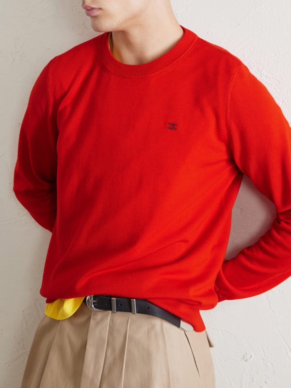 Triomphe-Embroidered Wool Sweater - CU Triomphe-Embroidered Wool Sweater - CU