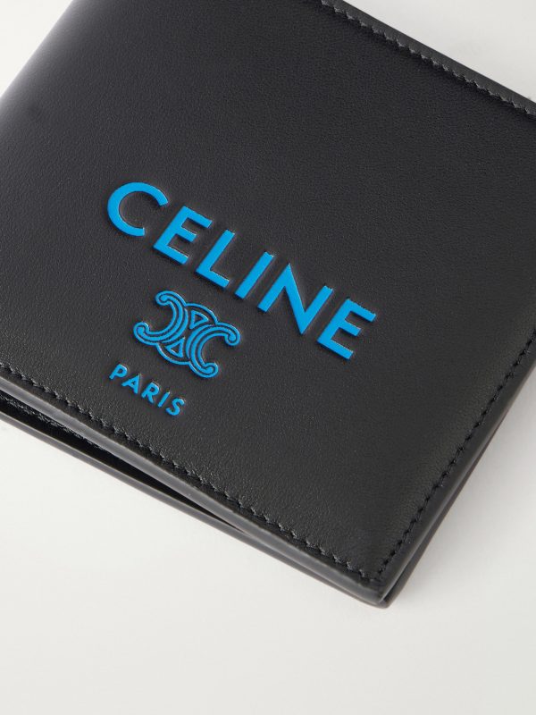 Logo-Print Leather Billfold Wallet - CU