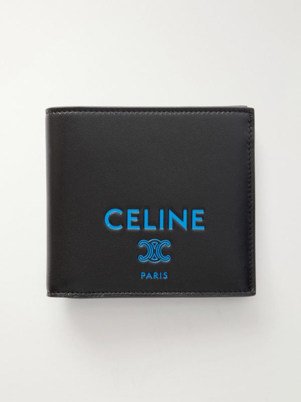 Logo-Print Leather Billfold Wallet