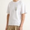 Triomphe-Embroidered Cotton-Jersey T-Shirt - FR Triomphe-Embroidered Cotton-Jersey T-Shirt - FR