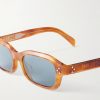 Rectangular-Frame Acetate Sunglasses - CU