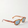 Rectangular-Frame Acetate Sunglasses - FR