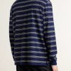 Triomphe-Embroidered Striped Cotton-Jersey T-Shirt - BK Triomphe-Embroidered Striped Cotton-Jersey T-Shirt - BK