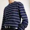 Triomphe-Embroidered Striped Cotton-Jersey T-Shirt - CU Triomphe-Embroidered Striped Cotton-Jersey T-Shirt - CU
