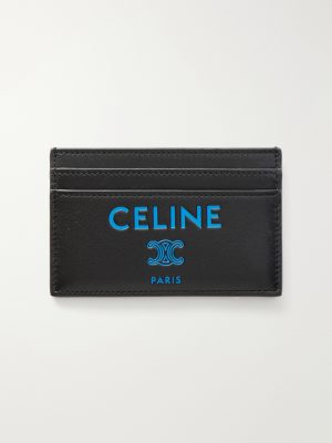 Logo-Print Leather Cardholder