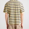 Triomphe-Embroidered Striped Cotton-Jersey T-Shirt - BK