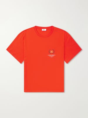 Triomphe-Embroidered Cotton-Jersey T-Shirt
