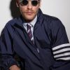 Square-Frame Silver-Tone Titanium Sunglasses - BK Square-Frame Silver-Tone Titanium Sunglasses - BK