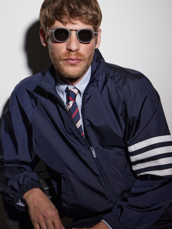 Square-Frame Silver-Tone Titanium Sunglasses - BK Square-Frame Silver-Tone Titanium Sunglasses - BK