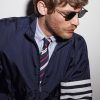 Square-Frame Silver-Tone Titanium Sunglasses - OU Square-Frame Silver-Tone Titanium Sunglasses - OU