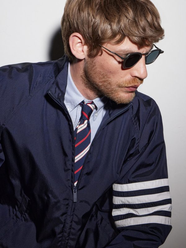 Square-Frame Silver-Tone Titanium Sunglasses - OU Square-Frame Silver-Tone Titanium Sunglasses - OU