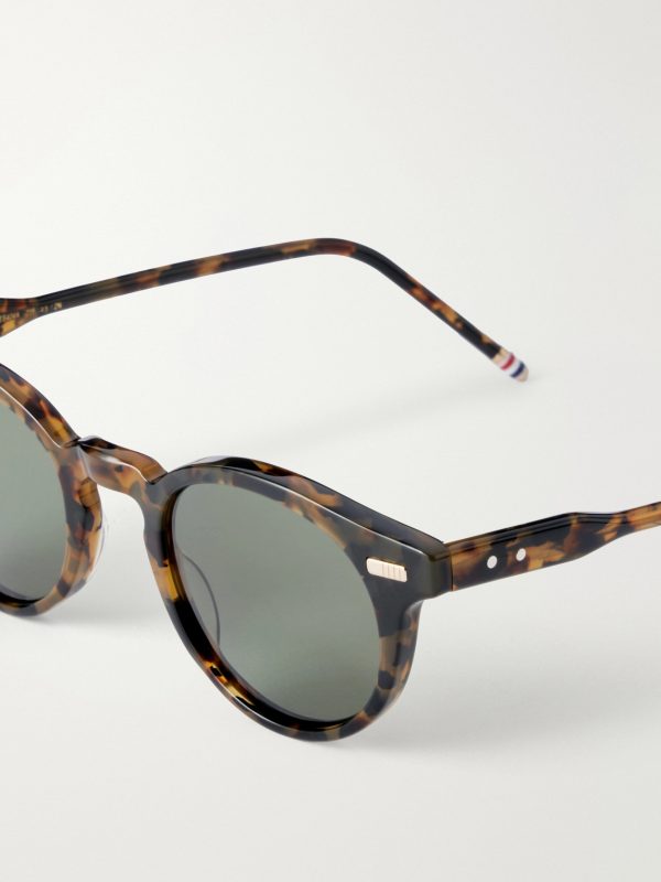 Round-Frame Tortoiseshell Acetate Sunglasses - E1 Round-Frame Tortoiseshell Acetate Sunglasses - E1