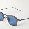 Square-Frame Titanium Sunglasses - E1