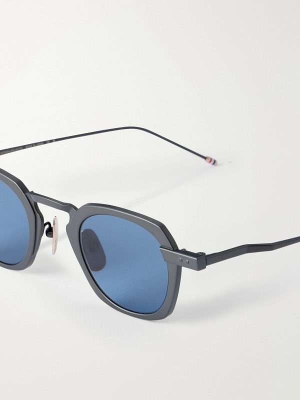Square-Frame Titanium Sunglasses - E1