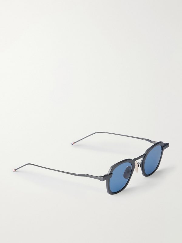 Square-Frame Titanium Sunglasses - FR